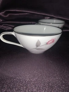 VTG Lot of 2 Noritake Fine China ROSEMARIE #6044 Replacement Cups - Picture 1 of 8