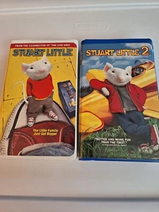 2 VHS Tape Lot Stuart Little And Stuart Little 2 - Picture 1 of 3