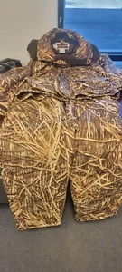 Gamehide Mens Hunting Jacket & Matching Overhauls- Mossy Oak Break-Up - Size XL - Picture 1 of 8