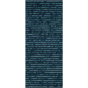SAFAVIEH Area Rug 3'X10' Indoor Bohemian Striped Runner Jute Dark Blue/Multi - Picture 1 of 8