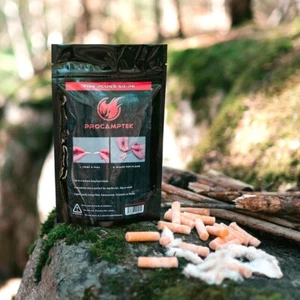 Procamptek Fire Plugs Tinder, 50 pack, Firestarter, Bushcraft, NEW! - Bild 1 von 2