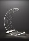 IPLEX - Mini Mun Runa Lampe de Table Demi-Lune En Plexiglas Transparent
