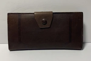 Vintage Renwick Steerhide Brown Leather With Coin Holder~Made In Canada - Picture 1 of 12
