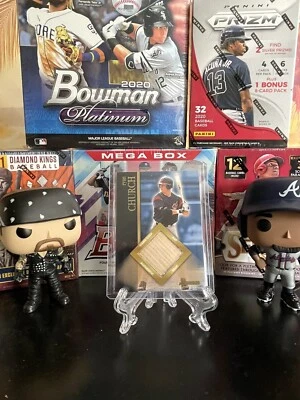 Bowman Ryan Church 2002 auténtico juego usado murciélago chip reliquia #BR-RC Foto 1 de 2