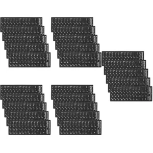 25 Blatt Tastaturaufkleber, russisches Tastaturetikett, Dekoration, - Bild 1 von 12