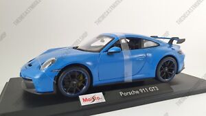 MAISTO 1:18 Scale - Porsche 911 GT3 in Blue - Diecast Model Car