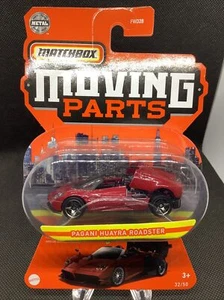 Parti mobili Matchbox 2022 Pagani Huayra Roadster 32/50 rosso marrone metallizzato VHTF - Foto 1 di 4
