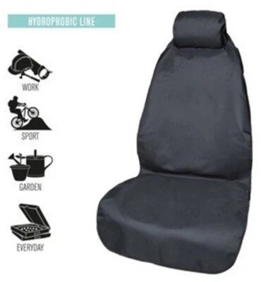 Coprisedile Protettivo Anteriore Auto Nero Impermeabile Hydrophobic Line Norris - Immagine 1 di 4