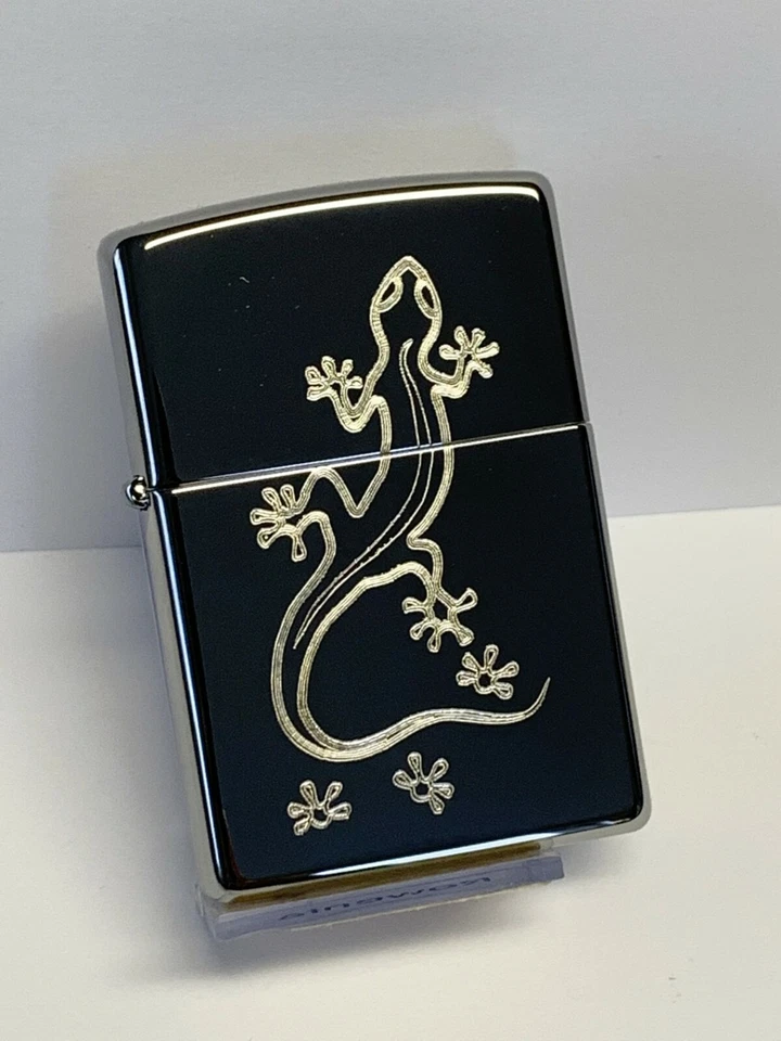 ZiPPO Benzin Feuerzeug LIZARD GECKO -2- mit oder ohne Geschenkset   60001163 - Bild 1 von 1