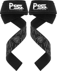 Weight Lifting Grip Support Straps 60CM Hand Bar 5MM Neoprene Foam Padded GYM - Picture 1 of 28