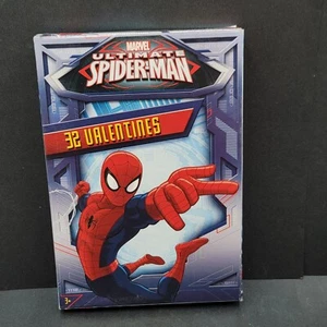 32 Marvel Ultimate Spiderman kids child classroom Exchange Valentines Day Cards - Picture 1 of 6