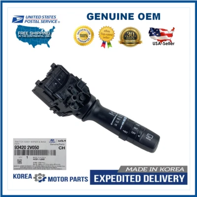 GENUINO✅CONJUNTO INTERRUPTOR LIMPIAPARABRISAS PARA HYUNDAI/KIA 2012-2019 # 93420-2V050 Foto 1 de 4