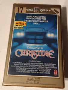 Christine VHS PAL John Carpenter caja grande antiguo alquiler RCA - Imagen 1 de 5