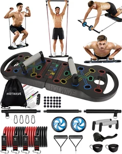 Portable Exercise Equipment with 16 Gym Accessories.20 in 1 Push up Board Fitnes - Picture 1 of 12