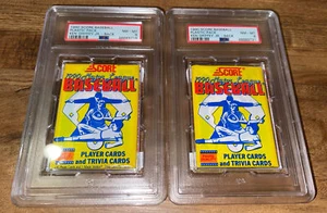 1990 SCORE BASEBALL PACK #560 KEN GRIFFEY JR ON BACK PSA 8 AUTHENTIC SLAB - Picture 1 of 4