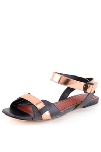 Sandalia Elizabeth and James Paige Negra Multi Crisscross Tiras Cobre Sandalia - Imagen 1 de 6