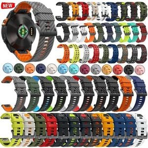 Quickfit Silikon Uhrenarmband Für Garmin Fenix 3HR 5 5X 7 7X 6 6X Pro 8 E Enduro - Picture 1 of 248