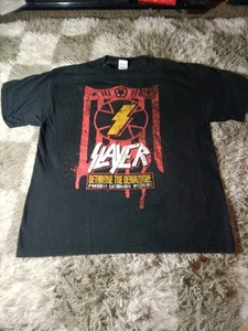 Slayer Dethrone The Demagogue 2006 The Unholy Alliance Tour Shirt Size Largerock - Picture 1 of 7