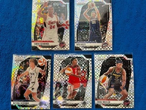 2024 Panini Prizm WNBA 5 Card Lot Pack Fresh Checkerboard - Picture 1 of 6