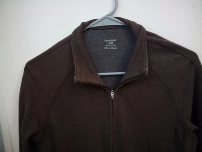 Chaqueta Horny Toad para mujer talla grande L sudadera con capucha cremallera completa marrón mezcla de algodón Foto 1 de 4