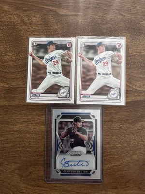 2021 Panini Prizm Draft Picks - Autographs Clayton Beeter #AU-CL (AU, RC)+ALL3 - Image 1 of 2