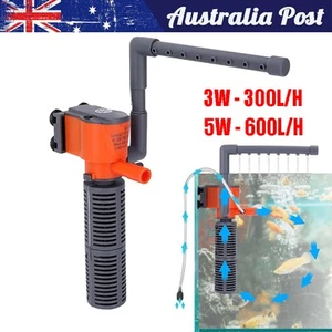 ECO 3 in 1 Fish Tank Aquarium Submersible Water Power Filter Pump 300-600L/H AU - Picture 1 of 14
