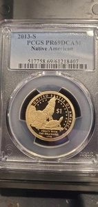 Monster Frost!!!! 2013-S PCGS PR69DCAM Native American Dollar - Picture 1 of 2