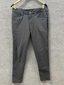 Pantalone Lululemon Uomo 33 Performance Commute ABC Warpstreme Slim Cinque Tasche Nero - Foto 1 di 14
