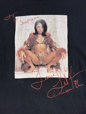 Supreme Lil Kim Queen Bee Tee Black Size Small Hot Dam Ho Graphic Sexy Rapper - Image 1 of 4