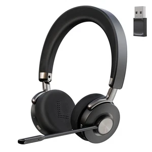 Wireless Headset, Bluetooth Headset with Microphone for PC (AI Noise Cancelli... - Picture 1 of 7