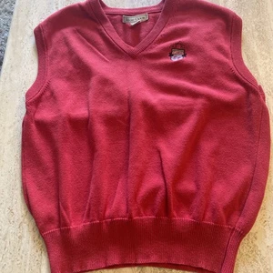 Chaleco Suéter Izod Club Golf Delaware Country Club Talla M Rojo Sin Mangas Informal - Imagen 1 de 6