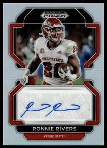 2022 PANINI PRIZM DRAFT PICKS RONNIE RIVERS Plata AUTOMÁTICO JZ - Imagen 1 de 2
