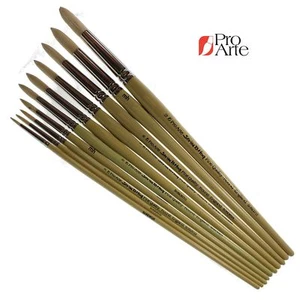 Round Brushes Hogs hair Oil Acrylic paint Round Brush Artists Pro Arte Series B - Picture 1 of 11