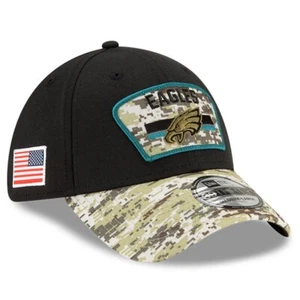 Philadelphia Eagles New Era 39Thirty Salute To Service S/M FlexFit Cap Hat $38 - Picture 1 of 12
