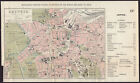 LEIPZIG antique town plan city map. Germany. BRADSHAW c1899 old