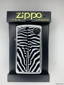 Z WS327 Zippo 2003 Slim Zebra Fur Print - Picture 1 of 4