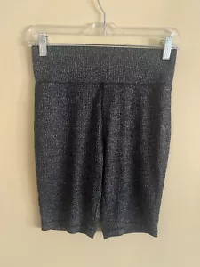 Rag & Bone The Knit Rib Bike Short Heather Black Size L - Picture 1 of 4