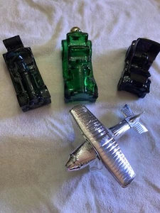 Avon Aftershave - Vintage Glass Car Bottle - Lot Of 4 - Picture 1 of 21