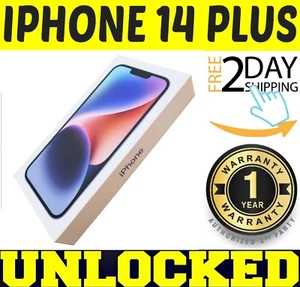 APPLE IPHONE 14 PLUS 128GB MIDNIGHT (FACTORY UNLOCKED) ✅ 1 YEAR WARRANTY ✅ ✤O/B✤ - Afbeelding 1 van 2