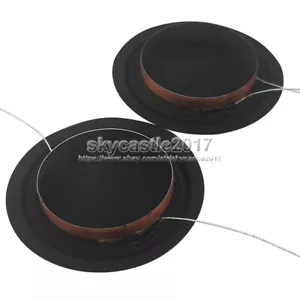 2pcs 25.5mm 8Ohm 8Ω 30W Horn Speaker Treble Voice Coil Tweeter Silk Sound Film # - Picture 1 of 11