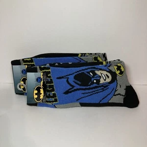 Mens 2 Pack DC Comics Batman Socks Size 6-12 (Lot 2 Packs) 4 Pairs Total NWT - Picture 1 of 6