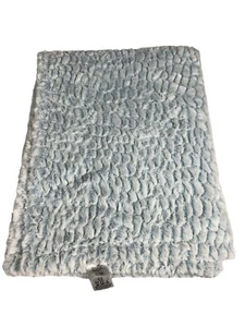 BeanSprout Frosted Blue Baby Blanket Plush Soft Baby Blanket Security Lovey - Picture 1 of 5
