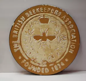 British Beekeeper’s Association - Founded 1874 Round Metal Sign - Chad Barrett - Picture 1 of 5