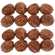 20PCS Artificial Nuts Decorations Realistic Faux Walnut Lifelike Walnut