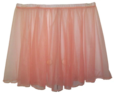 DESLIZABLE MELOCOTÓN TRANSPARENTE NYLON 15 Denier * Cintura 32-42" * Longitud 16" * MUY COMPLETO ** Foto 1 de 4