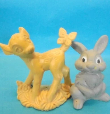 Disney BAMBI : 4. Serie KOMPLETT = 2 Figuren BAMBI + KLOPFER als Rohlinge Bully - Bild 1 von 2