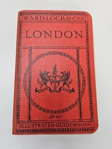London Travel Guide 1930 by Ward Lock & Co. Antique Book with Fold Out Map - Imagen 1 de 18