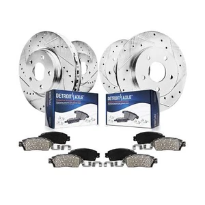 Detroit Axle - Brake Kit for 2007-2013 Nissan Altima Drilled Slotted Brake Ro... - Picture 1 of 8