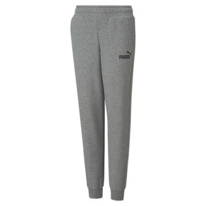 PUMA Essentials Logo Pants Youth Boys Grey Casual Athletic Bottoms 58697303 - Picture 1 of 2