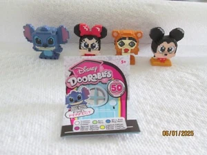 Set of 4 - Disney Doorables Series 12 - 8-Bit - Stitch, Tigger, Mickey, Minnie - Picture 1 of 10